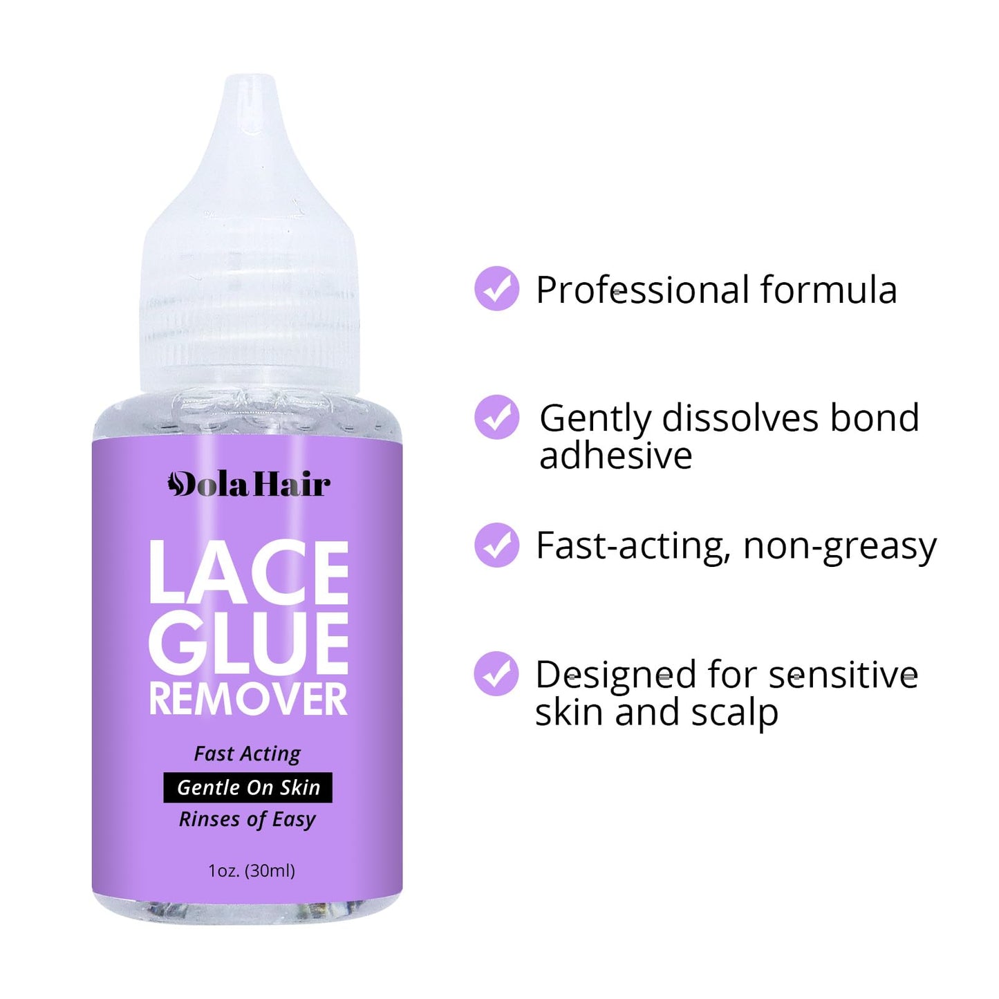 Dolahair Lace Glue Remover for Lace Wigs, Tape in Hair Extensions