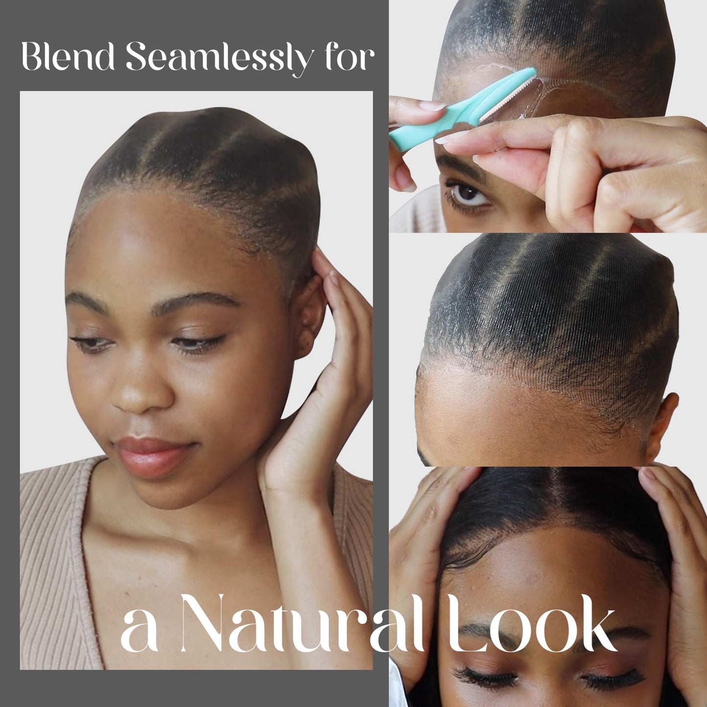 Dreamlover HD Wig Cap for Lace Front Wig, Black Wig Cap for Women, Bald Cap for Woman, Transparent HD Cap for Wigs, HD Stocking Cap for Wigs, 12 Pieces