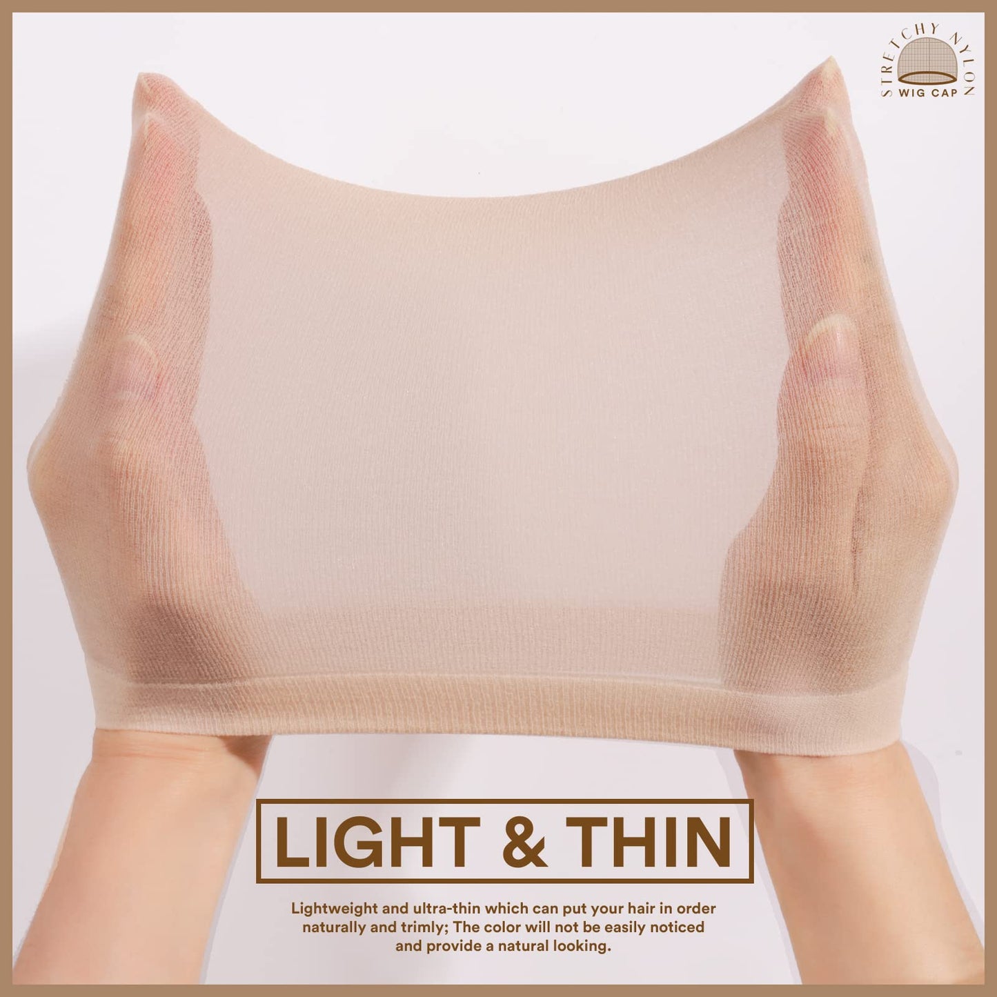 Teenitor Wig Cap, Nylon Wig Caps, 20Pcs Stocking Wig Caps for Women Nude