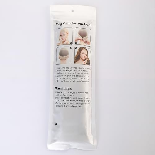 Dreamlover Wig Grip Band, Headband for Keeping Wigs in Place, Black, 2 Pieces