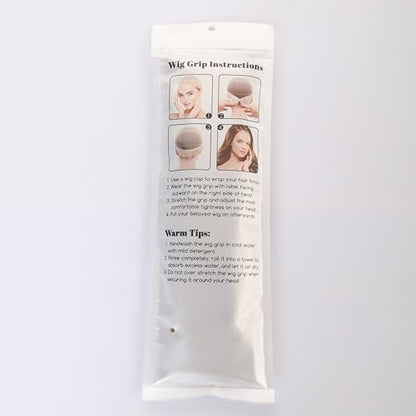 Dreamlover Wig Grip Bands for Keeping Wigs in Place, Wig Grip Headband, Grey, 2 Pieces