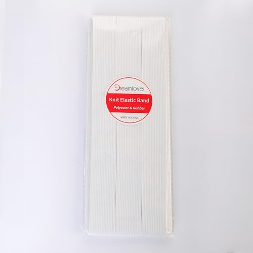 Dreamlover White Elastic Spool, 1 Inch x 6 Yards
