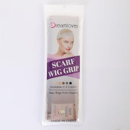 Dreamlover Wig Grip Band, Velvet Wig Grip, Brown, 2 Pieces