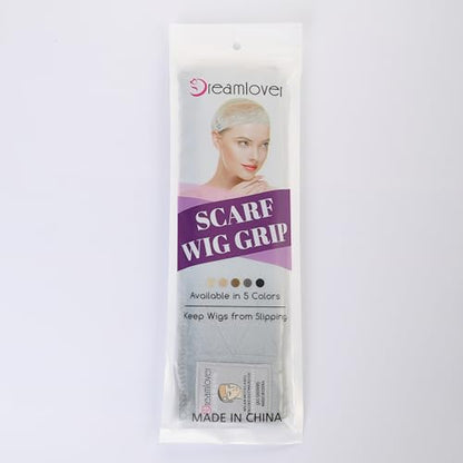 Dreamlover Wig Grip Bands for Keeping Wigs in Place, Wig Grip Headband, Grey, 2 Pieces