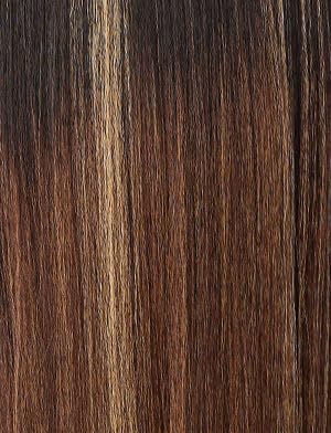 Sensationnel What Lace 13X6 Wigs - Glenna Lacefrontal Hand Tied Glueless Synthetic With Natural Density Preplucked Hairline (BALAYAGECARAMEL)