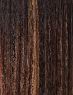 Sensationnel What Lace 13X6 Wigs - Glenna Lacefrontal Hand Tied Glueless Synthetic With Natural Density Preplucked Hairline (BALAYAGECHOCOLATE)