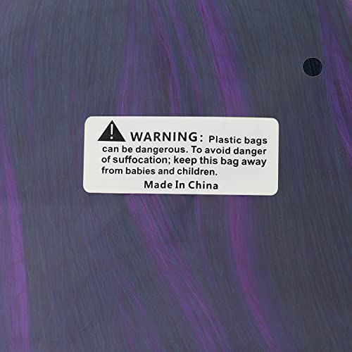 MapofBeauty 24"/60cm Side Bangs Stylish Long Great Wavy Curly Cosplay Party Wig (Mixed Purple/Pink)