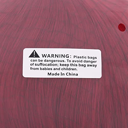 MapofBeauty 40 Inch/ 100 cm Carve Long Straight Cosplay Wig Anime Costume Party Wig (Blood Red)