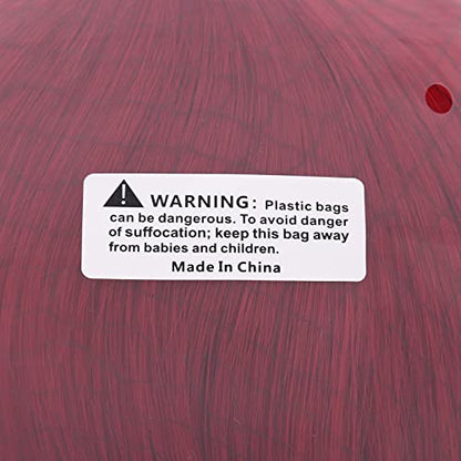 MapofBeauty 40 Inch/ 100 cm Carve Long Straight Cosplay Wig Anime Costume Party Wig (Blood Red)