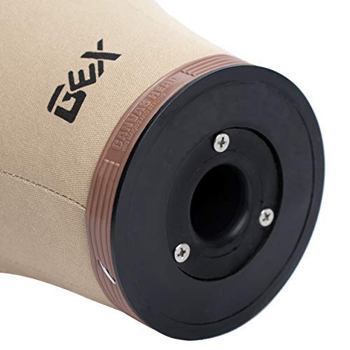 GEX 20"-24" Cork Canvas Block Head Mannequin Head Wig Display Styling Head With Mount Hole (Light Brown, 24")