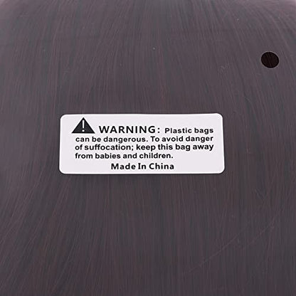 MapofBeauty 11.8 Inch/30 cm Special Elderly Short Curly Fashion Wigs(Dark Brown)