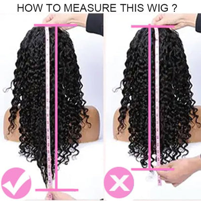 ISEE Wear and Go Glueless Wig Afro Kinky Curly Lace Front Wigs Human Hair 7x5 HD Lace Afro Curly Wigs for Women Lace Pre Cut Glueless Wigs Human Hair Pre Plucked 20 Inch