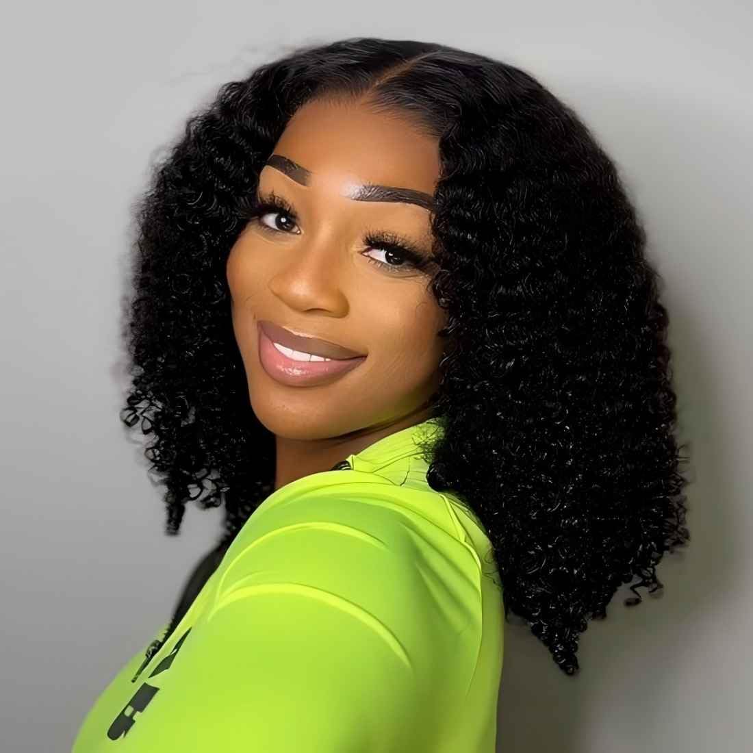 ISEE Glueless Wigs Human Hair Pre Plucked Pre Cut Ready to Wear Glueless Bob Wigs for Black Women 7x5 HD Lace Closure Wigs Human Hair 180% Density 10 Inch