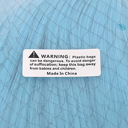 MapofBeauty 28" 70cm Long Curly Hair Ends Costume Cosplay Wig (Azure)