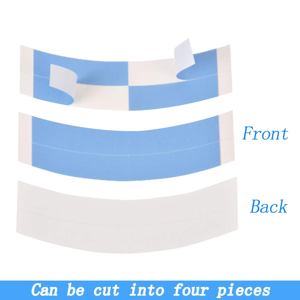 CREATE BEAUTY Lace Front Wig Tape - 36 Pieces, Water-Proof Strong Adhesive Double Sided Lace Wigs Tape (Blue Color (1/4))