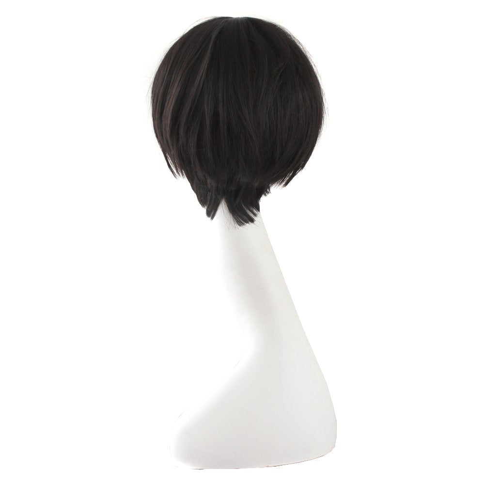 MapofBeauty Fashion Holiday Wig Anime Costume Cosplay Wig (Black#2)