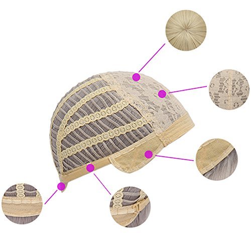 Max Beauty Anime Pink and Green Wig for Mitsuri Cosplay Braided Hair Wig with Pigtails Halloween Party + Cap