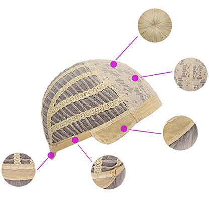 Max Beauty Anime Pink and Green Wig for Mitsuri Cosplay Braided Hair Wig with Pigtails Halloween Party + Cap