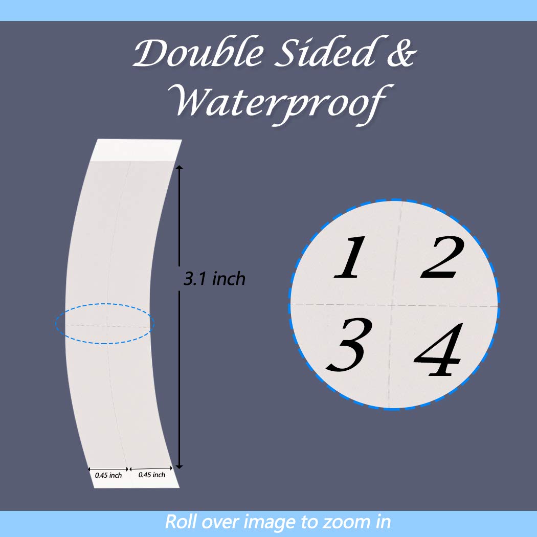 Lace Front Wig Tape - 36 Pieces, Water-Proof Strong Adhesive Double Sided Lace Wigs Tape (White Color (1/4))