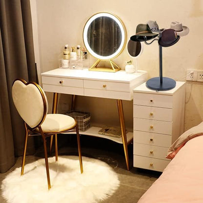 Lhysn Wig Stands - Multiple Wig Hanger Display Rack, Holder, Storage Organizer for Mannequin Head Metal Rack Stand (Black with 4 Holders)