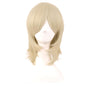 MapofBeauty 16 Inch/40 cm Short Side Bangs Synthetic Fiber Cosplay Layered Wig (Blonde)