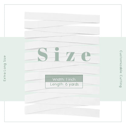 Dreamlover White Elastic Spool, 1 Inch x 6 Yards