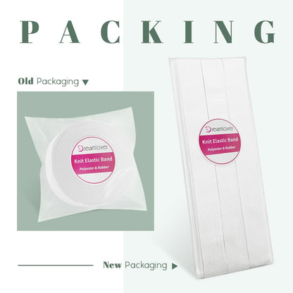 Dreamlover White Elastic Spool, 1 Inch x 6 Yards