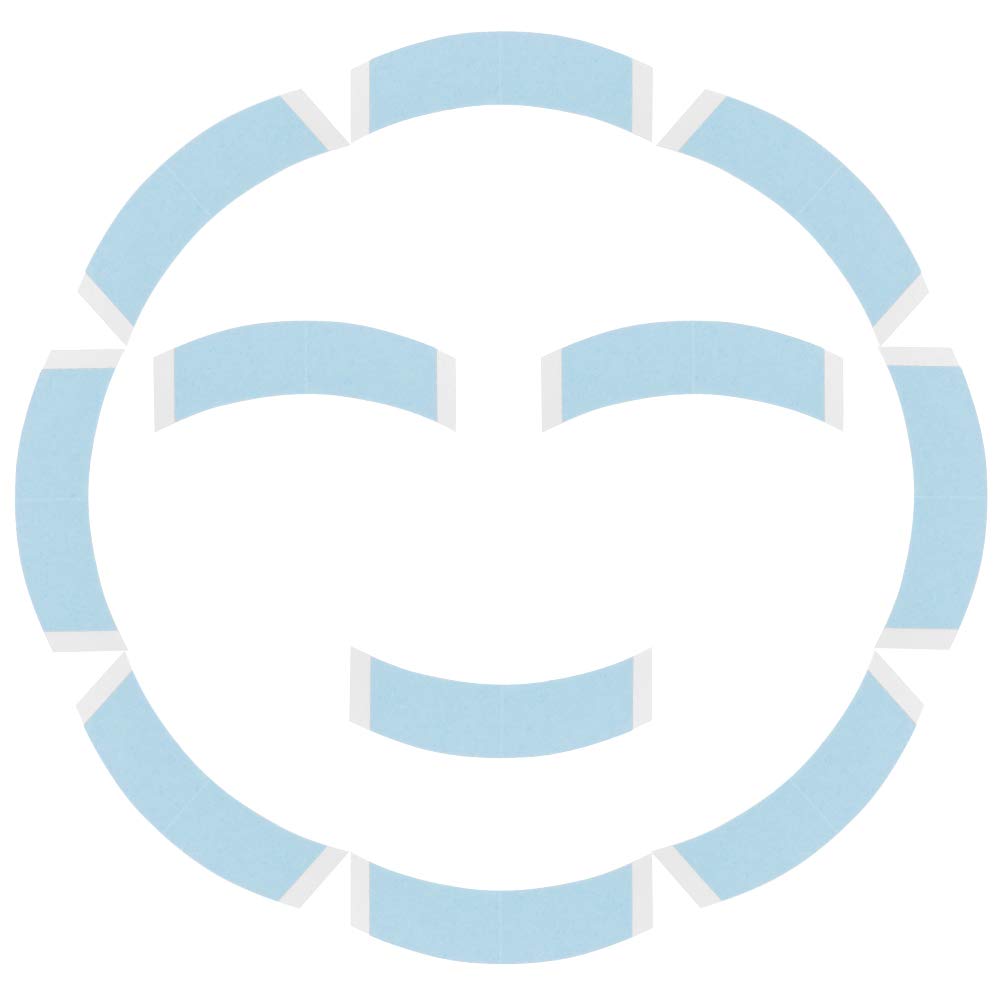 CREATE BEAUTY Lace Front Wig Tape - 36 Pieces, Water-Proof Strong Adhesive Double Sided Lace Wigs Tape (Blue)