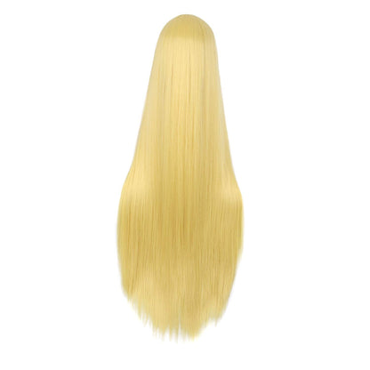 MapofBeauty 40 Inch/100cm Fashion Straight Long Costume Anime Cosplay Wig (Blonde)