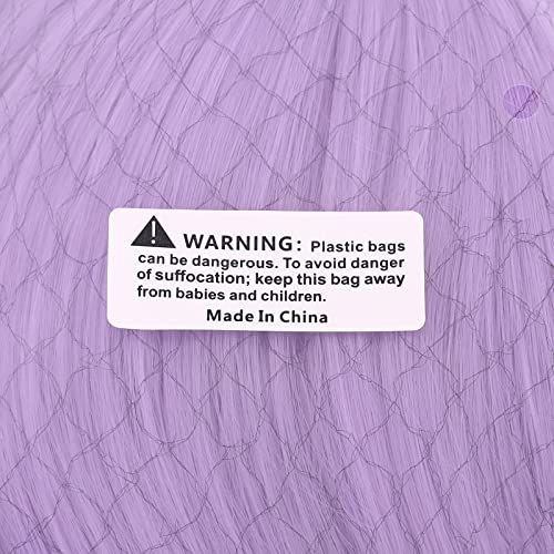 MapofBeauty 28 Inch/70cm Charming Women Side Bangs Long Curly Full Hair Synthetic Wig (Light Purple)