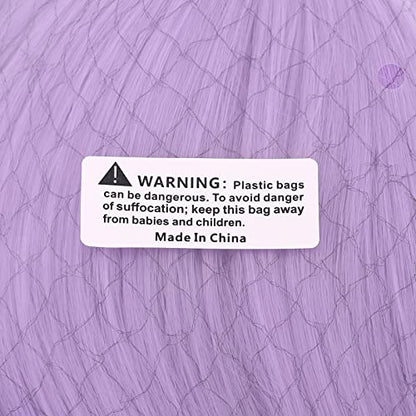 MapofBeauty 28 Inch/70cm Charming Women Side Bangs Long Curly Full Hair Synthetic Wig (Light Purple)