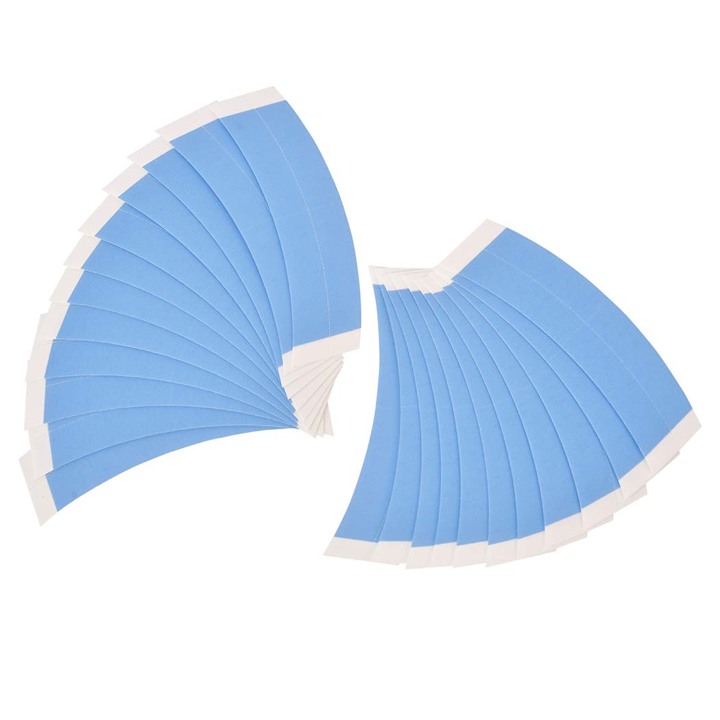 CREATE BEAUTY Lace Front Wig Tape - 36 Pieces, Water-Proof Strong Adhesive Double Sided Lace Wigs Tape (Blue Color (1/4))