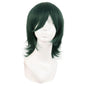 MapofBeauty 14 Inch/35 cm Short Cosplay Wolf Tail Synthetic Side Bangs Party Wig (Pine Green)