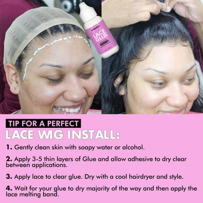 Dolahair Lace Wig Glue Kit - Waterproof Lace Front Glue for Wigs & Hair Replacement