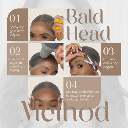 Dreamlover HD Wig Cap for Women, Transparent Cap for Lace Front Wig, Beige, 12 Pieces