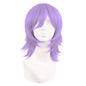 MapofBeauty 14 Inch/35 cm Short Cosplay Wolf Tail Synthetic Side Bangs Party Wig (Light Purple)