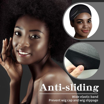 Dreamlover Black Stocking Wig Cap for Black Women, 12 Pieces