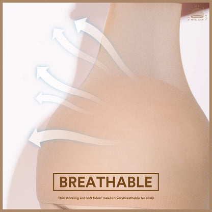 Teenitor Wig Cap, Nylon Wig Caps, 20Pcs Stocking Wig Caps for Women Nude