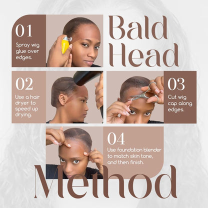 Dreamlover HD Wig Cap for Women, HD Caps for Wig, Bald Cap for Woman, Stocking Caps for Wigs, Transparent Wig Cap for Lace Front Wig, Dark Brown, 12 Pieces