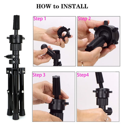 SZCY LLC 23 Inch Canvas Block Mannequin Head for Wigs Making Display with Wig Caps, T Pins, C Bristle Brush