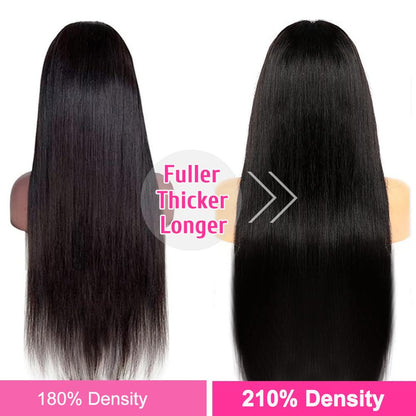 CUTE BEIN 210% Density 30 Inch Lace Front Wigs,100% Human Hair,[2-Year Life,250g],Straight Human Hair Wigs for Black Women,13x6 HD Lace Frontal Wigs Pre Plucked Free Part