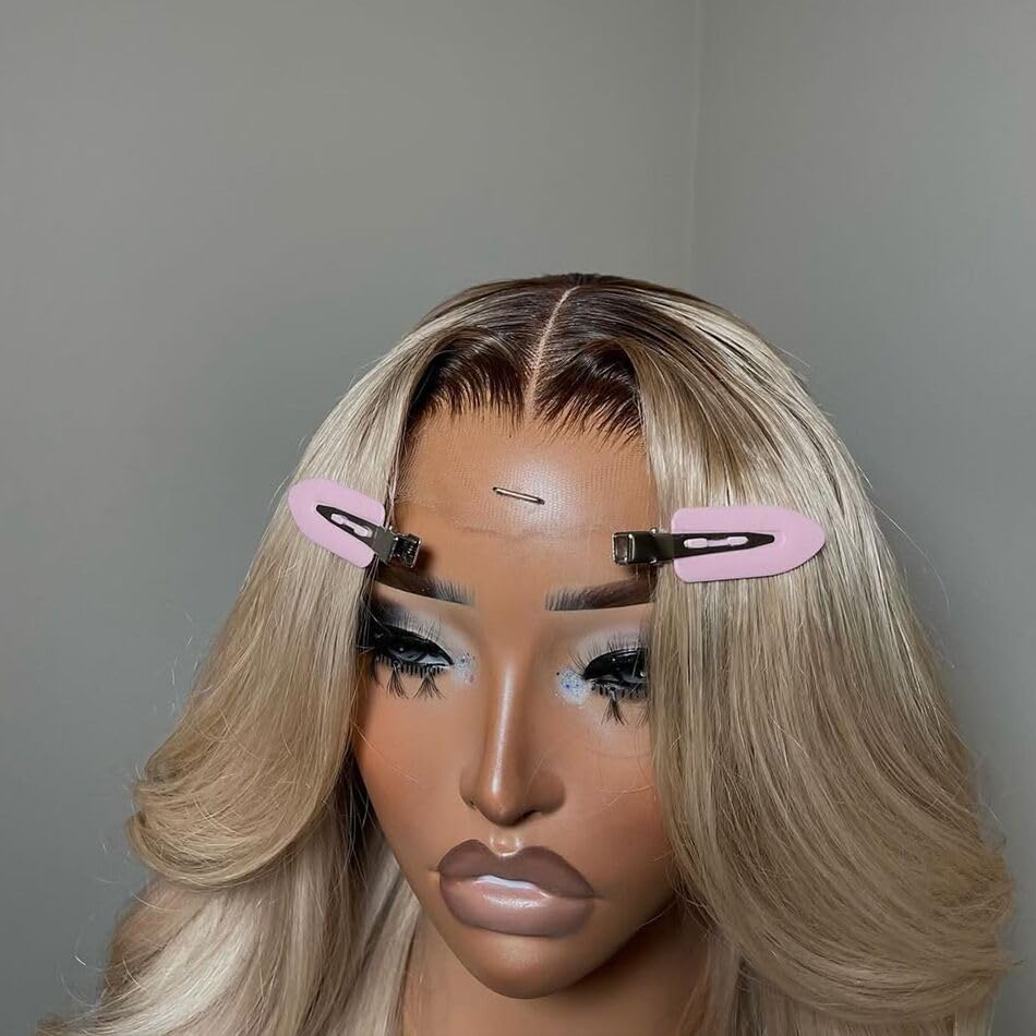 CIYOO 200% Density Milk Tea Ombre Ash Blonde Wigs Human Hair Pre Plucked 13x6 Body Wave Lace Front Wig for Women Hd Invisible Glueless Ombre Blonde Human Hair Wig 20 Inch