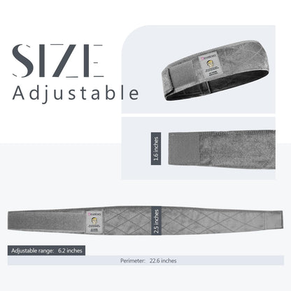 Dreamlover Wig Grip Bands for Keeping Wigs in Place, Wig Grip Headband, Grey, 2 Pieces