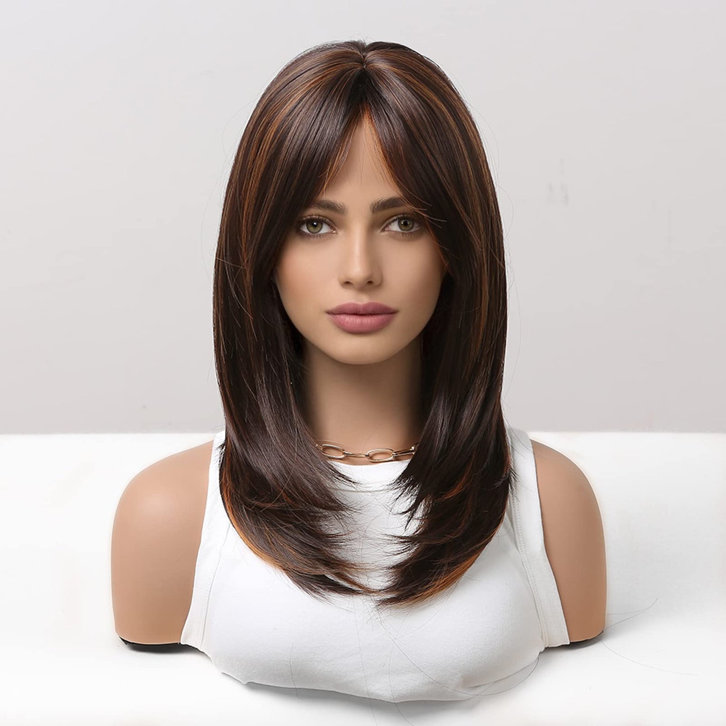HAIRCUBE Layered Wigs for Women Synthetic Wig for Daily