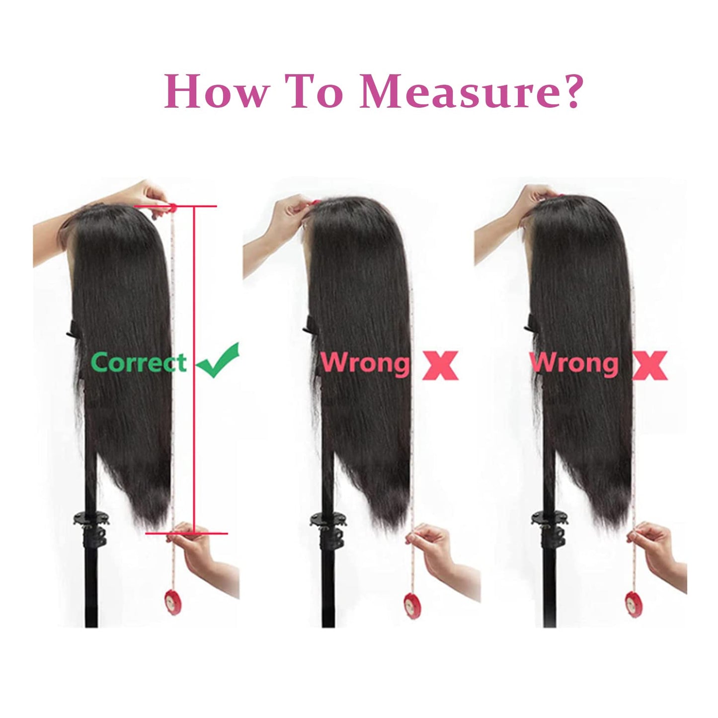 DULOVE Lace Front Wigs Human Hair, 13x4 Straight Human Hair, 200 Density Glueless Wigs for Balck Women, Pre Plucked with Baby Hair, Natural Color, 24 Inch