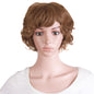 MapofBeauty 11.8 Inch /30 cm Elderly Women Curly Short Fashion Wig (Light Brown)