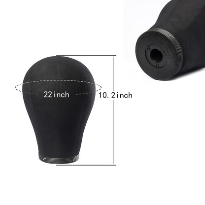 Wig Head Stand Mannequin Head 20"-24" Dome Cork Canvas Manican Block Head for Making Drying Styling Display Wigs with Stand