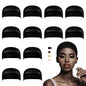 Dreamlover Black Stocking Wig Cap for Black Women, 12 Pieces