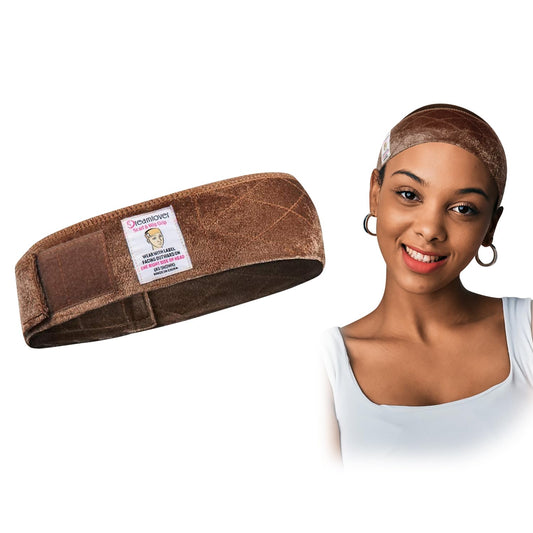 Deamlover Edge Saver Wig Headband, Brown Wig Grip Headband, 1 Piece