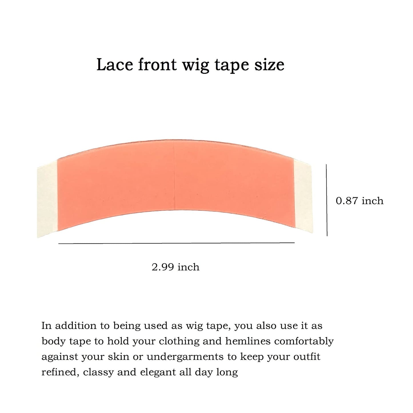 AYIBO Wig Tape for Lace Wigs Waterproof Double Sided Strong Hold Lace Tape Heat Resistant - 36pcs